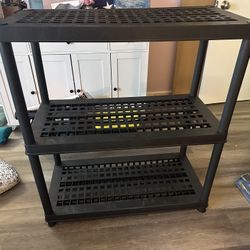 Plastic Storage Shelf. 