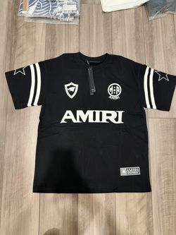 Amiri Sportswear Soccer Jersey T-Shirt Black