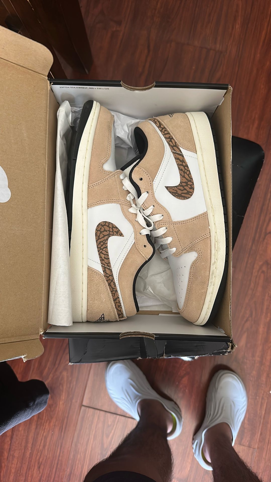 Air Jordan 1 Brown elephant low