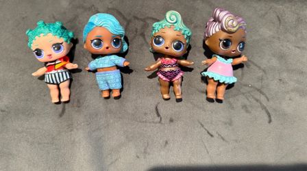 Lol Surprise Dolls Glittery Colorful Different Skin Tones Animals 12 Lot