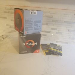 New And Unopened 2 - AMD Ryzens And 2 - Vengeance DDR4  X 8 GIG