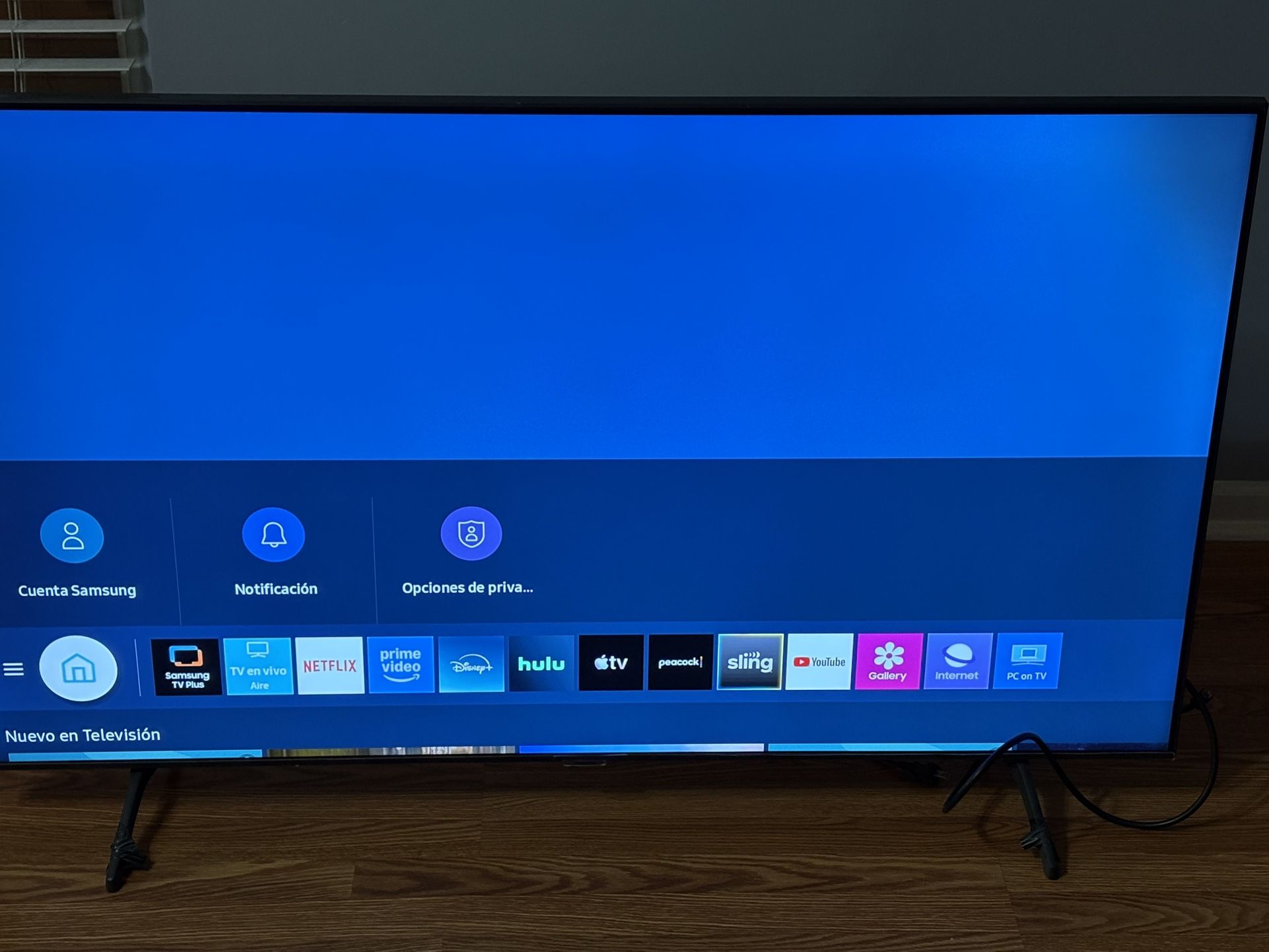 55" TV and another 32" TV, both with their remote controls