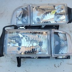 94-01 Dodge Ram Headlights Luces Micas Calaveras Faros Faroles Focos Headlamps 