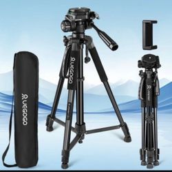 UEGOGO Camera Tripod 64 inch, Tripod for Camera 11LB Maximum Load Capacity, Travel Camera Tripod Stand with Carry Bag,Compatible with Phone/Camera/Pro