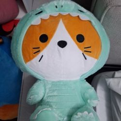 Kigurumi Cat in Dinosaur Outfit