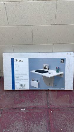 InPlace 30in Collapsible Wall Desk White