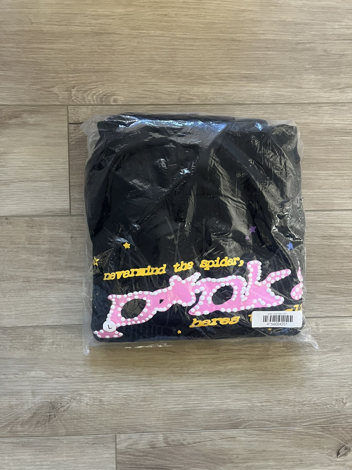 Black V1 Sp5der Hoodie Large