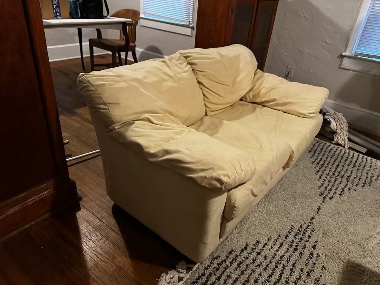 Beige Loveseat
