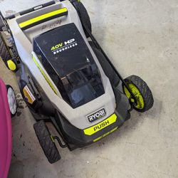 Ryobi Electric Lawn Mower With Weeder And Blower