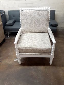 New 1 assembled wood chair cushions included see pictures for dimensions