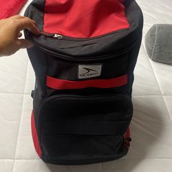 Red And Black Soccer Bag Pack.