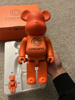 Concepts x Medicom Toy BE@RBRICK Orange Lobster | Hypebeast