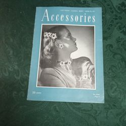 Vintage 1945 Magazine/ J & P Coats- Clark's Accessories Magazine 