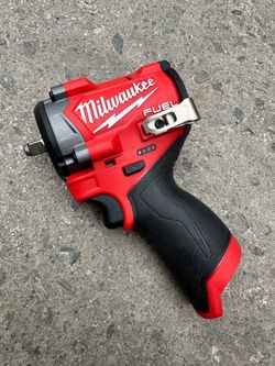 Milwaukee M12 FUEL 12V Lithium-Ion Brushless Cordless Stubby 3/8 in. Impact Wrench (Tool-Only)  $165