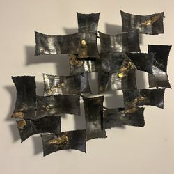 Brutalist Metal Sculpture 