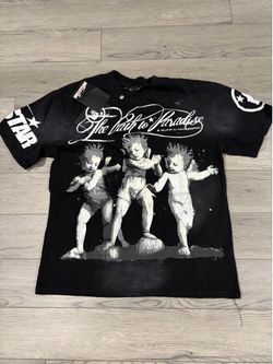 black hell star shirt size medium