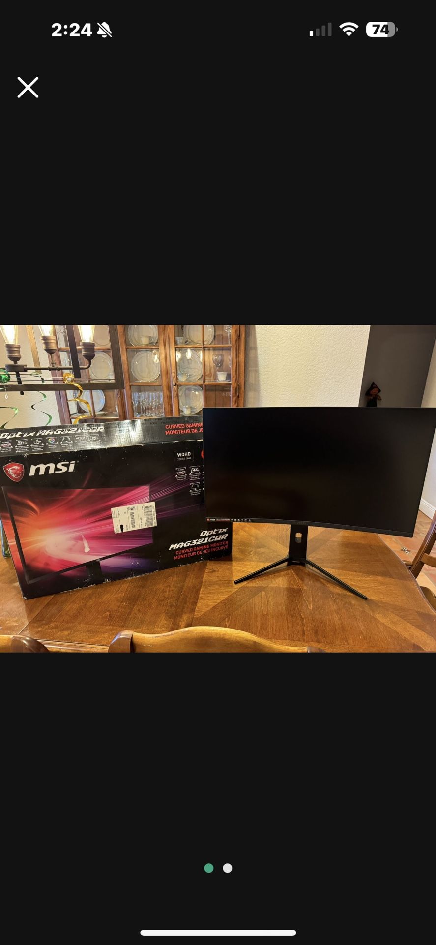 MSI Optix MAG321CQR 31.5" Full HD RGB LED Non-Glare Adjustable Curved Gaming