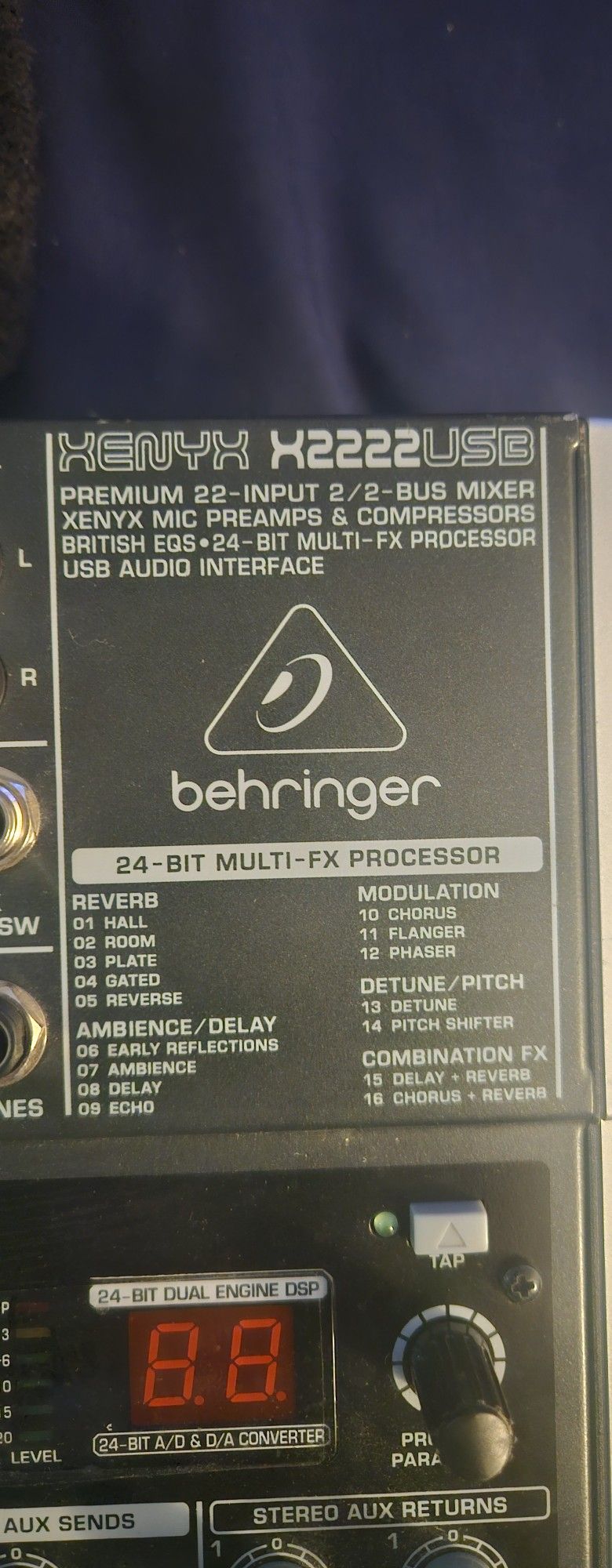 HENYX 2222USB MIXER BOARD