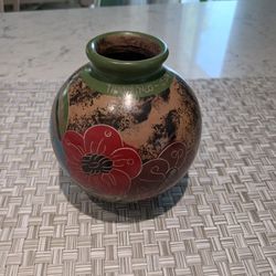 Vintage Handmade Vase From Costa Rica 