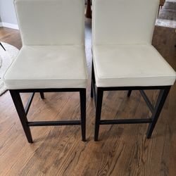 FAUX LEATHER BAR STOOLS