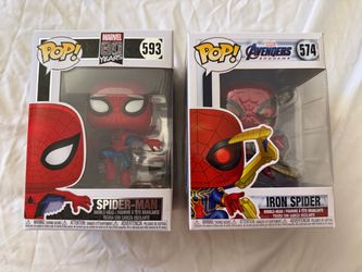 Marvel Spider-Man Funko Pop Bundle – Spider-Man #593 + Iron Spider #574