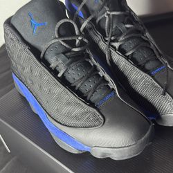 Jordan 13 Black/Blue  No Shoe Box 