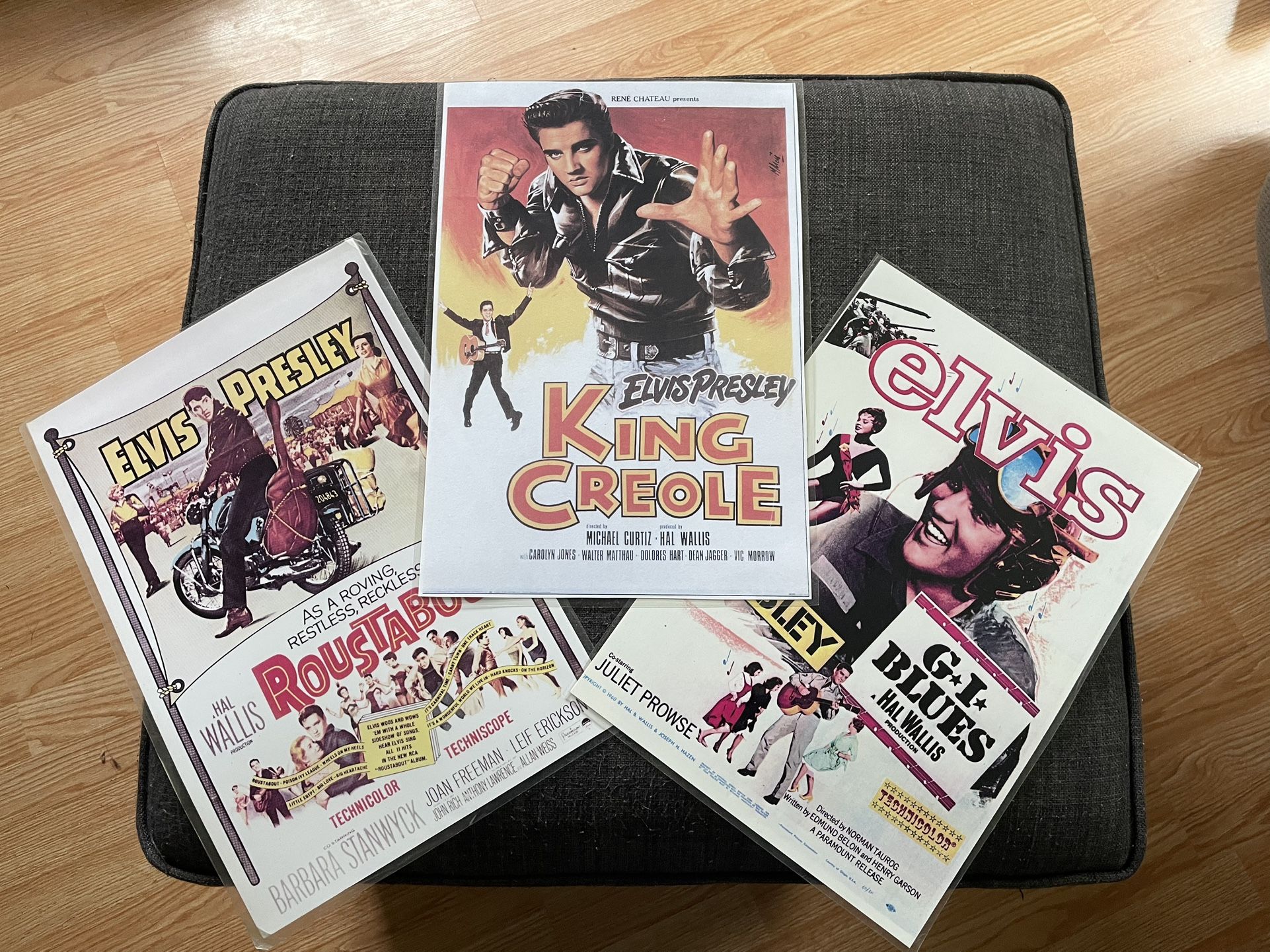 Set Of 3 Elvis Presley Replica Movie Posters