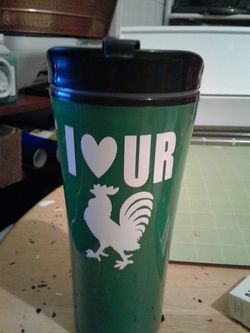 Valentine's day travel coffee mug