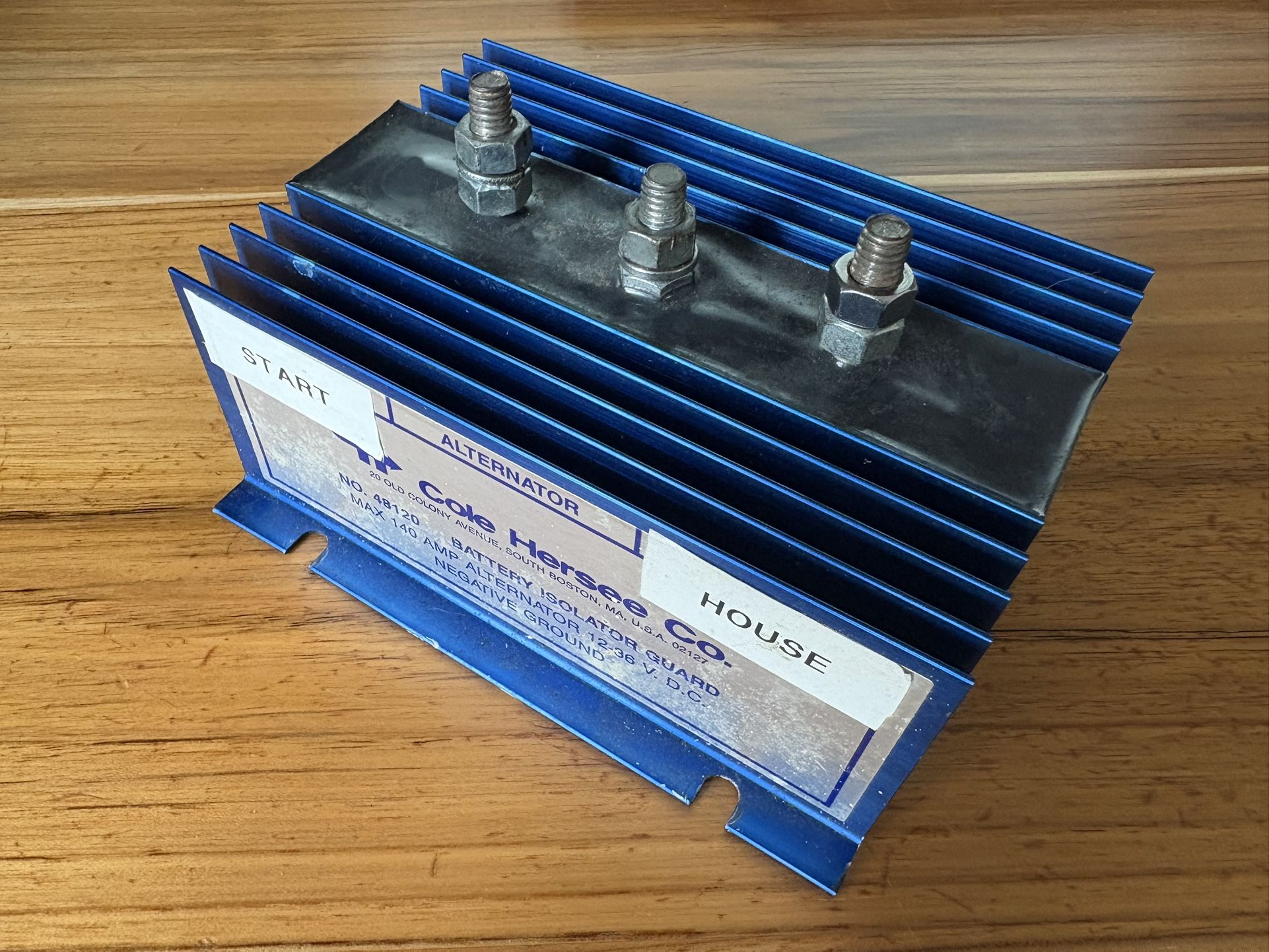 Cole Hersee Co car / RV / Boat Battery Isolator 48120