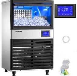 110V Commercial ice Maker Machine 155LBS/24H with 39LBS Bin and Electric