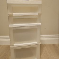 4-Iris Drawer Plastic Storage Unit
