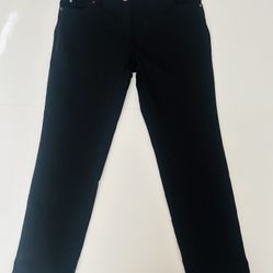 89th And Madison plain black straight leg dress pants women’s stretch petite 14