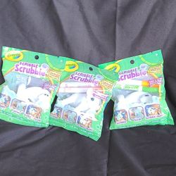 Set Of 3 Crayola Scribble Scribble Safari