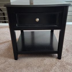 2 side tables  with storage