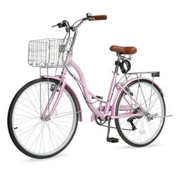 Pink Girls Roadster Bike