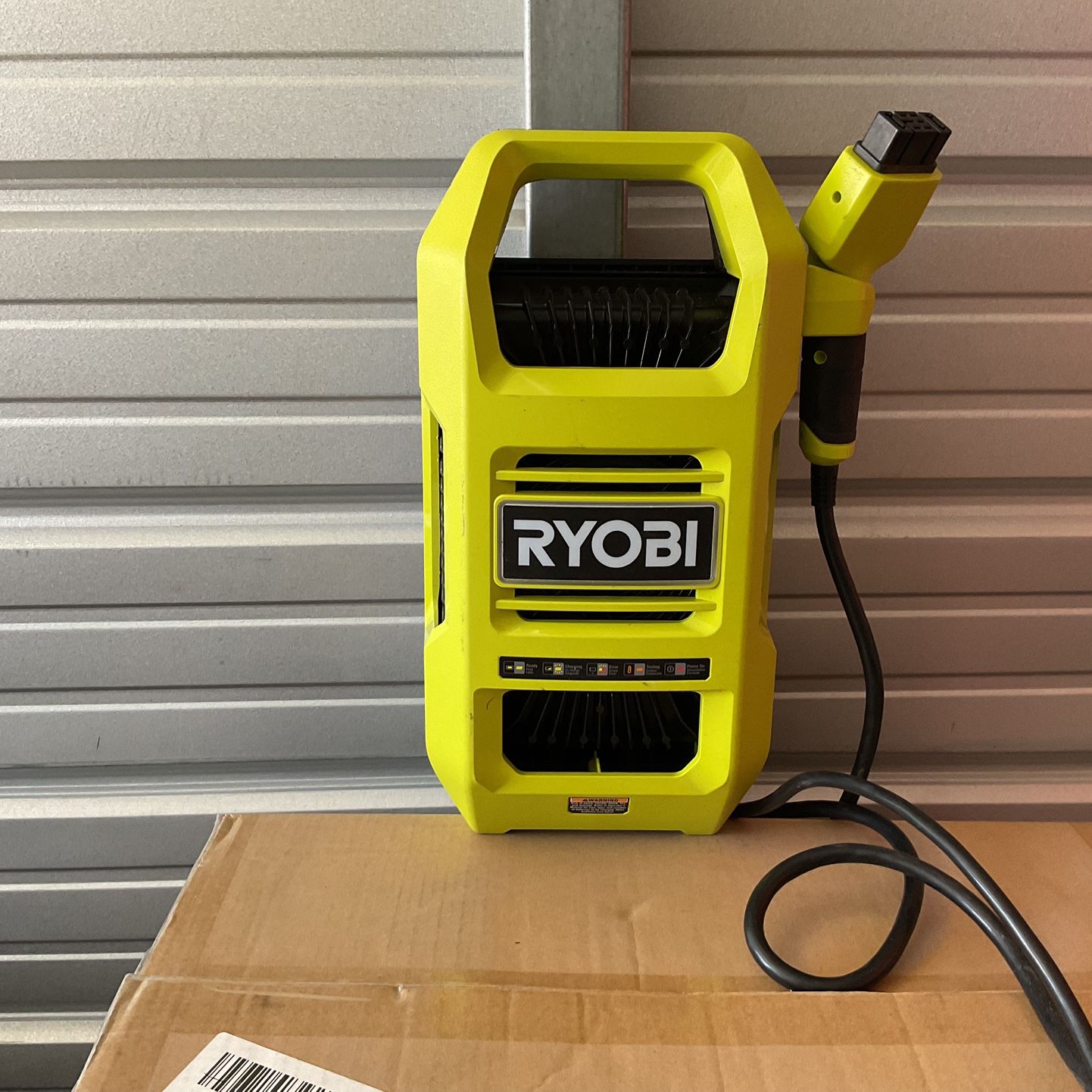80v Ryobi Charger  On Working  For The Riding Lawnmower 