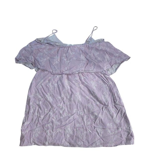 Old Navy lavender/white floral print spaghetti straps sundress, L. EUC.