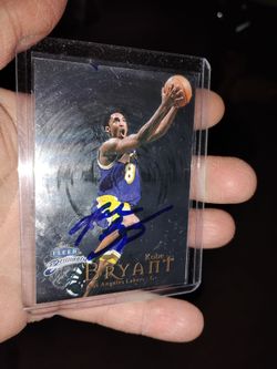 Rare Kobe Bryant Signed Basketball card with COA Great Condition Very Clean