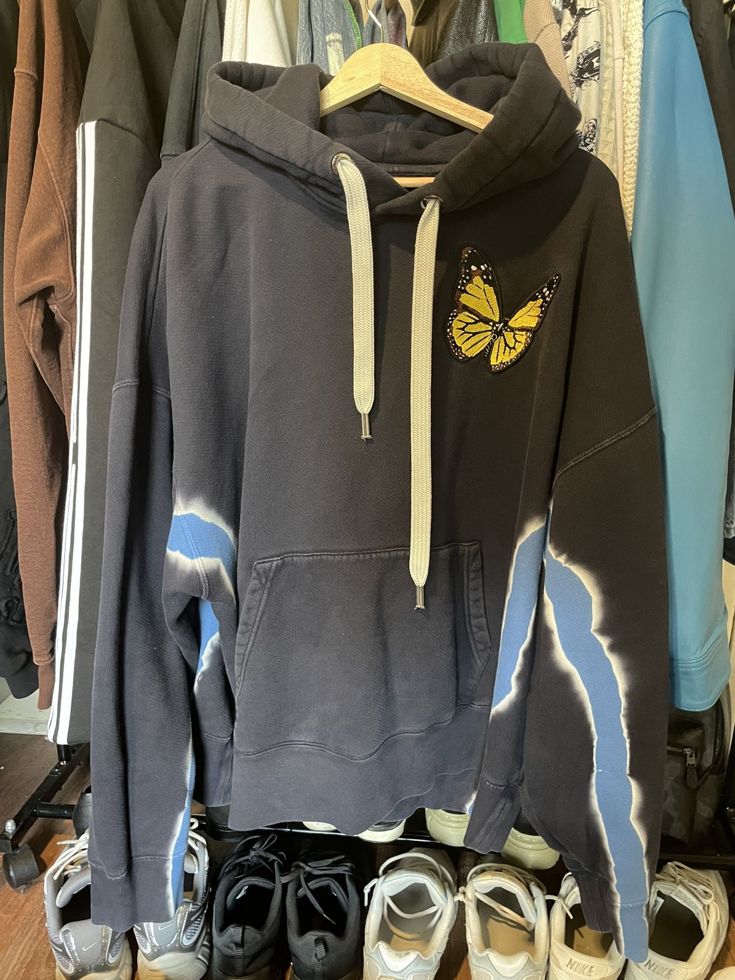 Palm Angels Tie Die Butterfly Hoodie