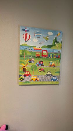 Large Truck Canvas Decoration 