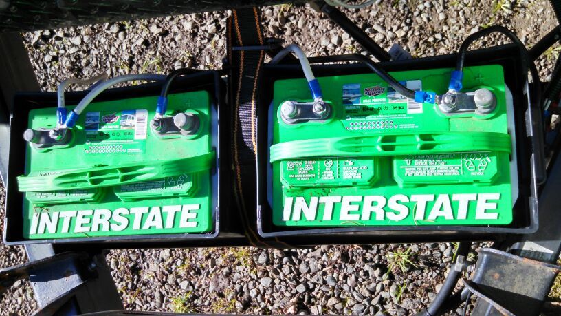 2x Interstate dual purpose RV/Marine batteries HD24-DP