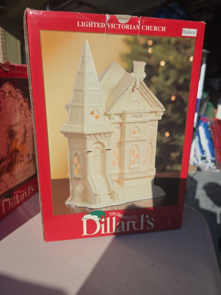 Porcelain Lighted Victorian Church