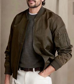 Banana Republic Men Nylon Bomber Jacket