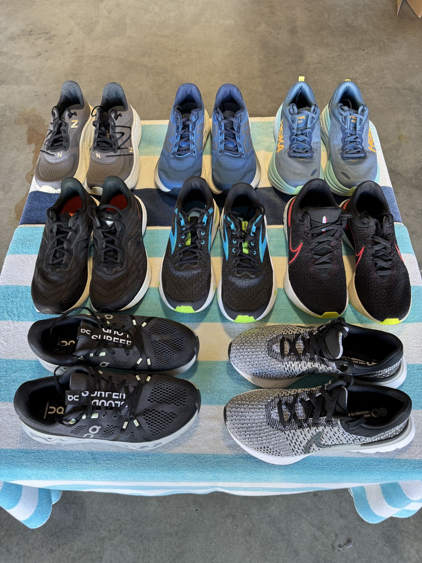 Running Shoes - Hoka, New balance, Nike, Saucony, Brooks, On Cloud