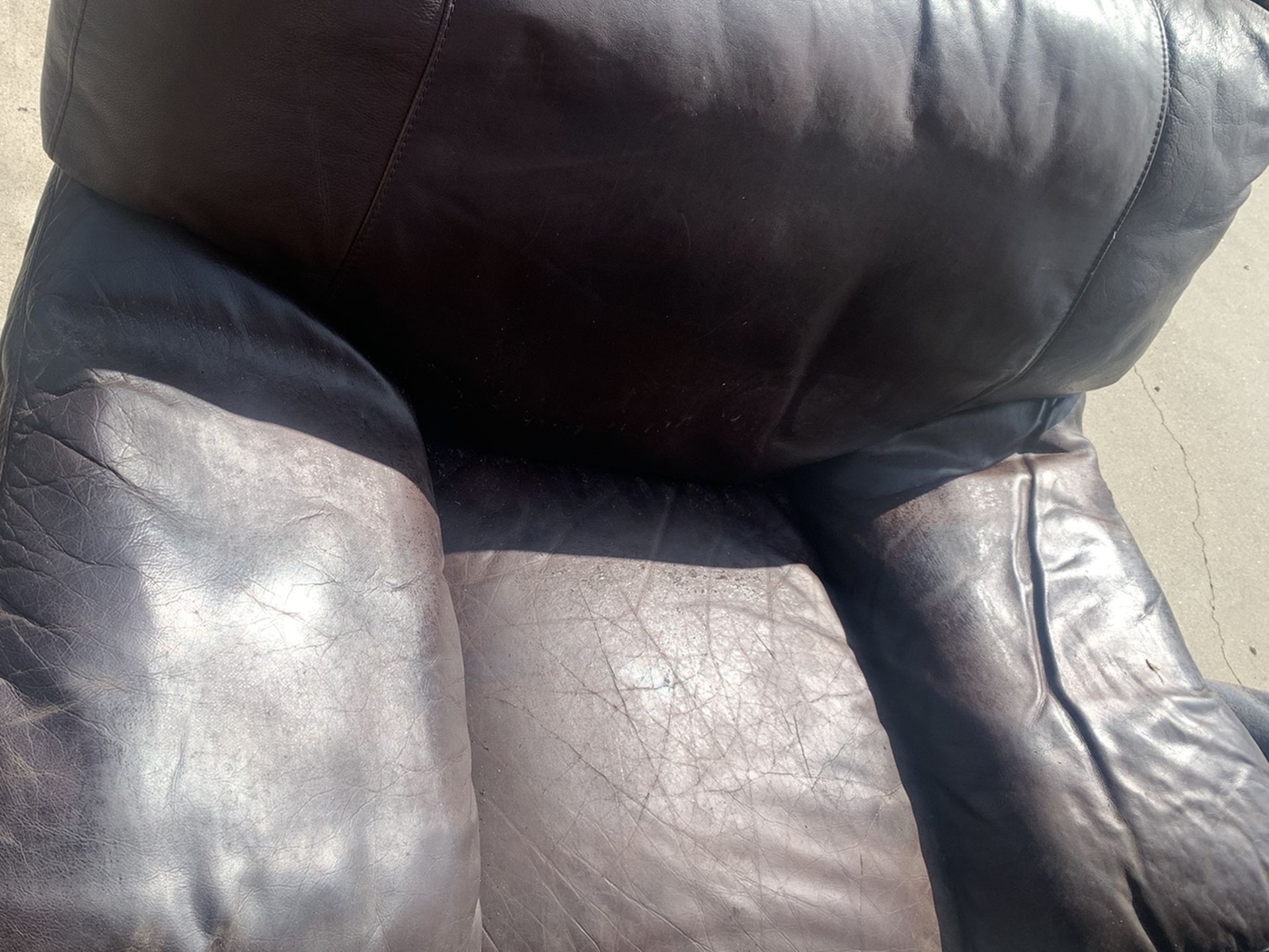 Brown Leather Couch