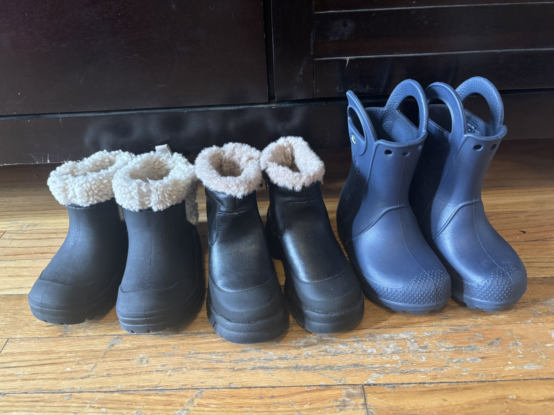 Winter Boot And Rain Boots Size 8