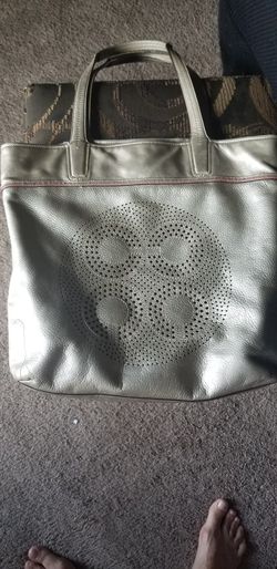 COACH AUDREY GOLD LEATHER PURSE