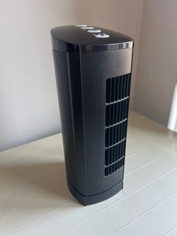 Cascade Mini Tower Fan Black(13”)