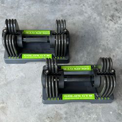 Gold’s Gym Spacesaver Singles Adjustable Weights 5