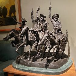 Remington Bronze Statue 